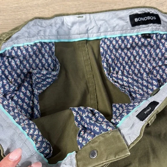 Bonobos Men's Olive Green Original Chinos- Athletic Fit - Picture 4 of 15